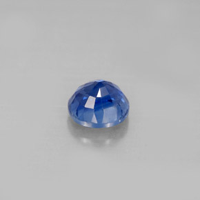 Cianita azul natural de 1,23 ct, corte redondo, VS-SI