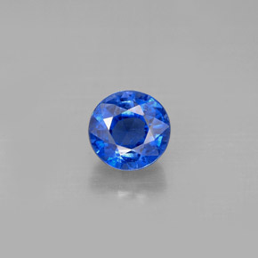 Cianita azul natural de 1,44 ct, corte redondo, VS-SI