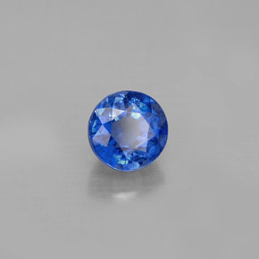 Cianita azul natural de 1,44 ct, corte redondo, VS-SI