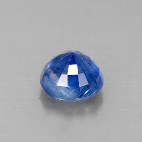 Cianita azul natural de 1,23 ct, corte redondo, VS-SI