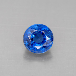 Cianita Azul natural de 1.26 ct, Corte Redondo, VS-SI