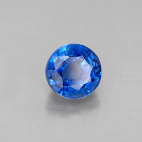 Cianita Azul natural de 1.26 ct, Corte Redondo, VS-SI