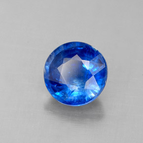 Cianita Azul natural de 1.22 ct, Corte Redondo, VS-SI