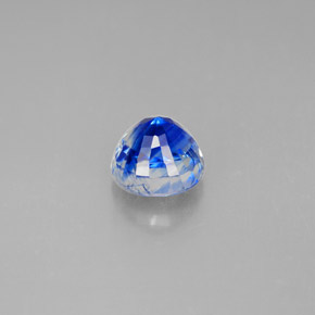 Cianita azul natural de 1,41 ct, corte redondo, VS-SI