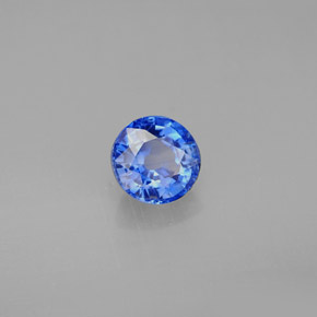 Cianita Azul natural de 1.13 ct, Corte Redondo, VS