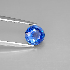 Cianita Azul natural de 1.05 ct, Corte Redondo, VS