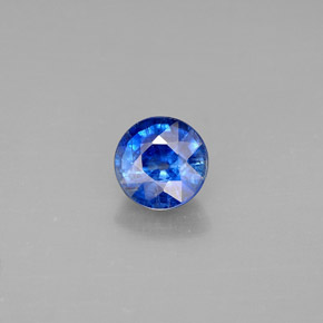 Cianita azul natural de 1,16 ct, corte redondo, VS-SI