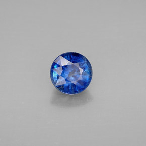 Cianita azul natural de 1,16 ct, corte redondo, VS-SI