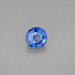 Cianita azul natural de 1,15 ct, corte redondo, VS-SI