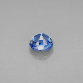 Cianita azul natural de 1,15 ct, corte redondo, VS-SI