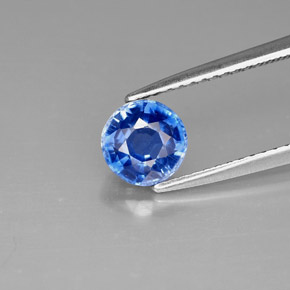 Cianita Azul natural de 1.20 ct, Corte Redondo, VS