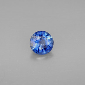 Cianita azul natural de 0,98 ct, corte redondo, VS