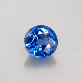 Cianita Azul natural de 1.09 ct, Corte Redondo, VS