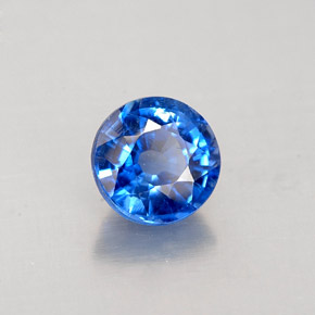 Cianita Azul natural de 1.09 ct, Corte Redondo, VS