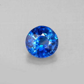 Cianita Azul natural de 1.04 ct, Corte Redondo, VS-SI