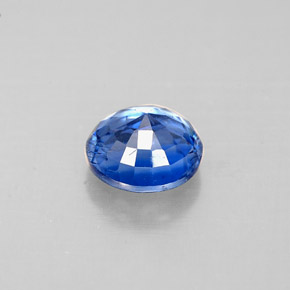 Cianita azul natural de 1,18 ct, corte redondo, VS-SI