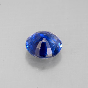 Cianita azul natural de 1,17 ct, corte redondo, VS-SI