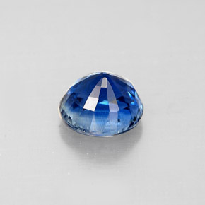 Cianita azul natural de 1,13 ct, corte redondo, VS-SI