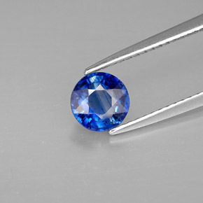 Cianita Azul natural de 1.01 ct, Corte Redondo, VS-SI