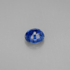 Cianita azul natural de 1,05 ct, corte redondo, VS-SI