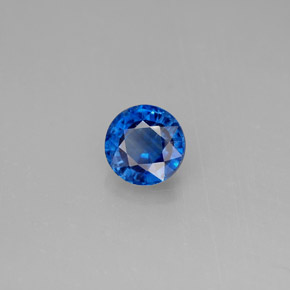 Cianita azul natural de 1,04 ct, corte redondo, VS-SI