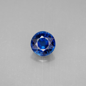 Cianita azul natural de 1,04 ct, corte redondo, VS-SI