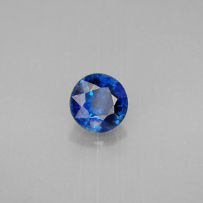 Cianita azul natural de 1,04 ct, corte redondo, VS-SI