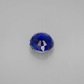Cianita azul natural de 1,20 ct, corte redondo, VS-SI