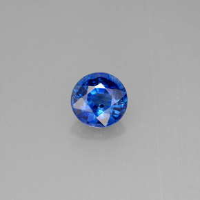 Cianita azul natural de 0,92 ct, corte redondo, VS-SI