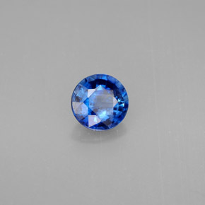 Cianita azul natural de 0,92 ct, corte redondo, VS-SI