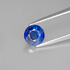 Cianita Azul natural de 1.07 ct, Corte Redondo, VS-SI