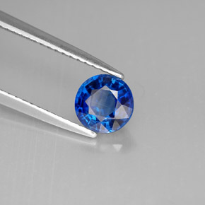 Cianita Azul natural de 1.07 ct, Corte Redondo, VS-SI