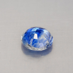 Cianita azul natural de 0,88 ct, corte redondo, VS-SI