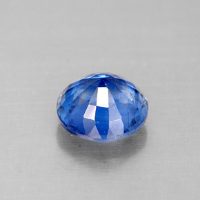 Cianita azul natural de 0,81 ct, corte redondo, VS-SI