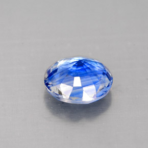 Cianita azul natural de 0,97 ct, corte redondo, VS-SI