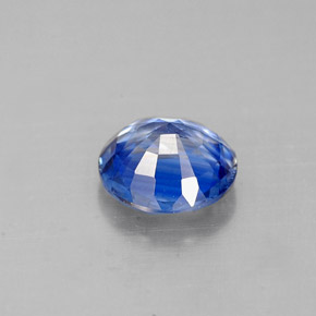 Cianita azul natural de 0,87 ct, corte redondo, VS-SI