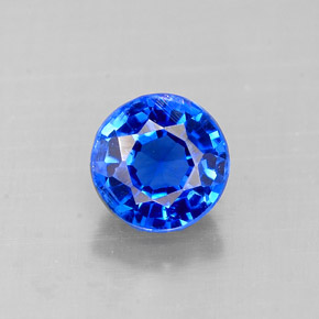 Cianita Azul natural de 0.78 ct, Corte Redondo, VS-SI