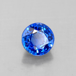 Cianita Azul natural de 0.78 ct, Corte Redondo, VS-SI