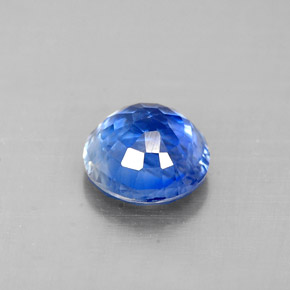Cianita azul natural de 0,89 ct, corte redondo, VS