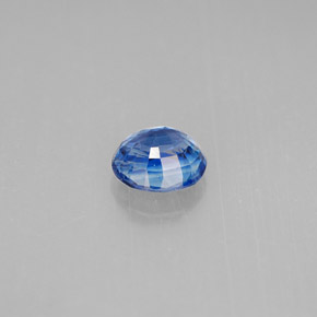 Cianita azul natural de 1,08 ct, corte redondo, VS-SI
