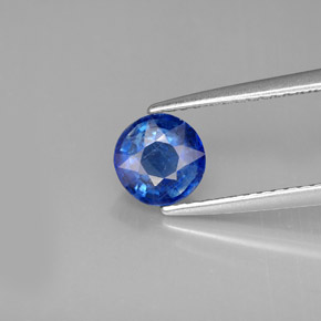Cianita Azul natural de 0.95 ct, Corte Redondo, VS