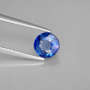 Cianita Azul natural de 0.95 ct, Corte Redondo, VS