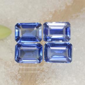Gemas de cianita azul natural de 5,45 ct, corte esmeralda, VS-SI
