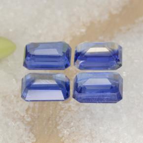 Gemas de cianita azul natural de 5,45 ct, corte esmeralda, VS-SI