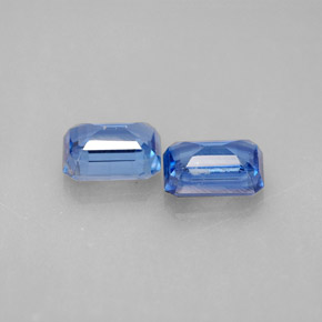 Gemas de cianita azul natural de  ct, corte esmeralda, VS-SI
