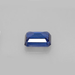 Cianita azul natural de 2,07 ct, corte esmeralda, VS-SI