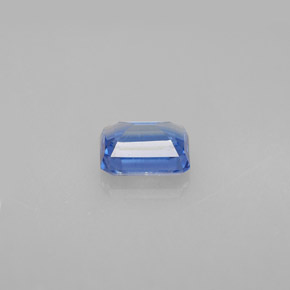 Cianita azul natural de 1,47 ct, corte esmeralda, VS-SI