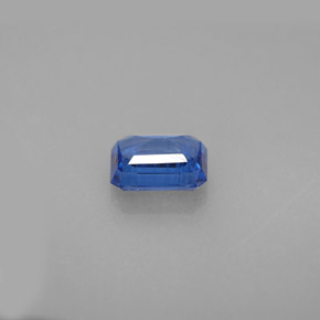 Cianita azul natural de 1,28 ct, corte esmeralda, VS-SI