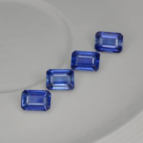 Gemas de cianita azul natural de 5,62 ct, corte esmeralda, VS-SI