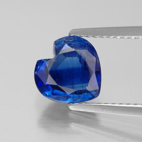 Cianita Azul natural de 2.04 ct, Forma de corazón, VS